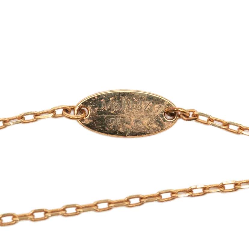 Louis Vuitton Gold Plated Rubber Heart Pendant Necklace Gold Metal Good condition - Model View