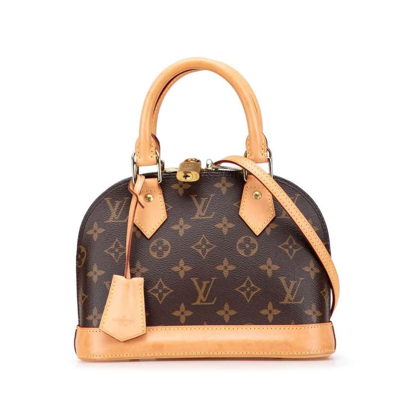 Louis Vuitton Monogram Alma BB Brown Canvas Good condition - Front View