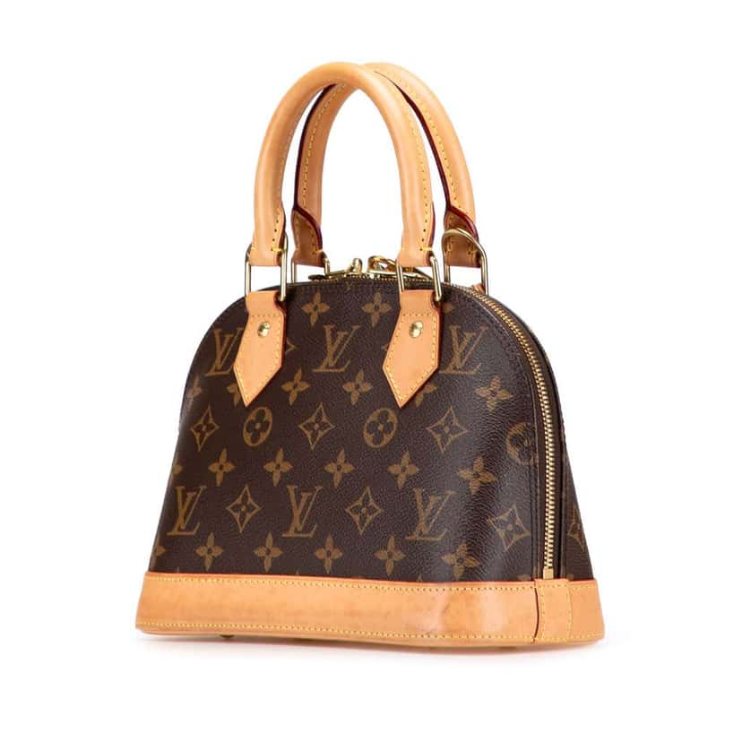 Louis Vuitton Monogram Alma BB Brown Canvas Good condition - Back View