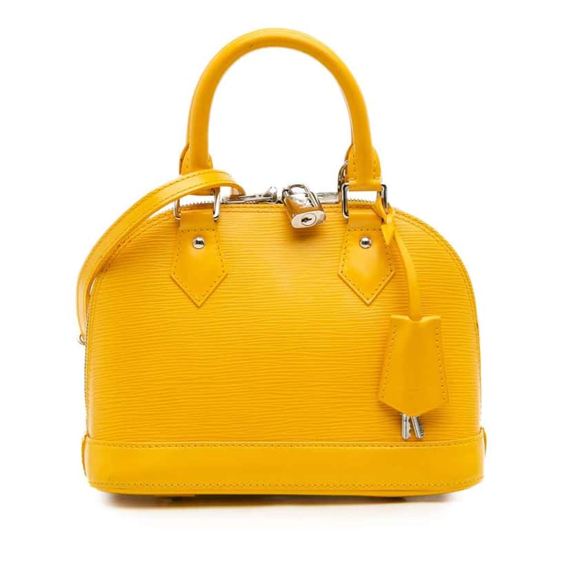Louis Vuitton Epi Alma BB Yellow Leather Good condition - Front View