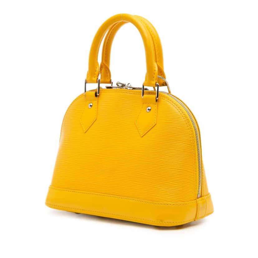 Louis Vuitton Epi Alma BB Yellow Leather Good condition - Back View