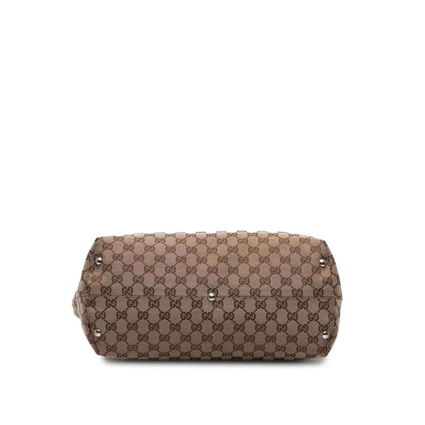 Gucci GG Canvas Icon Bit Tote Brown Canvas Good condition - Inside View