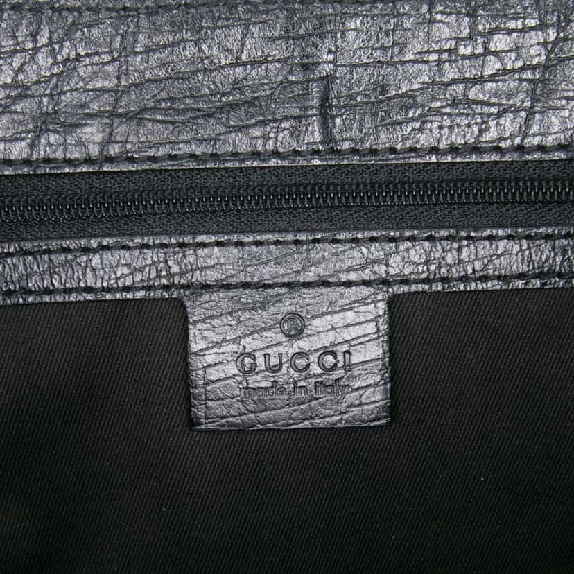 Gucci GG Canvas Bamboo Tote Black Canvas Good condition - Box View