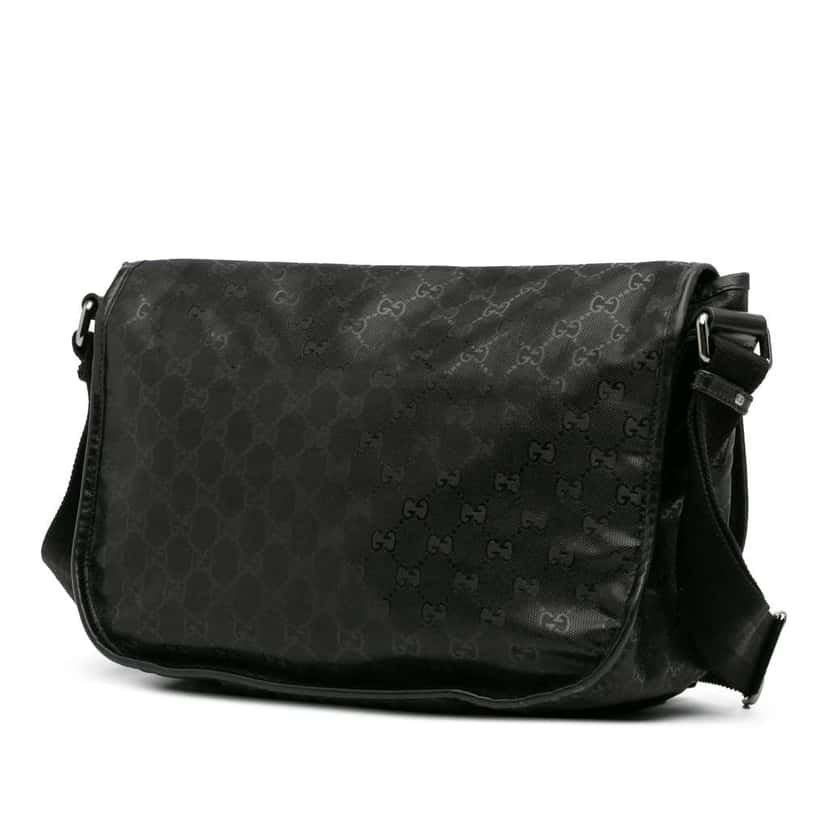 Gucci GG Imprime Crossbody Black Canvas Good condition - Back View