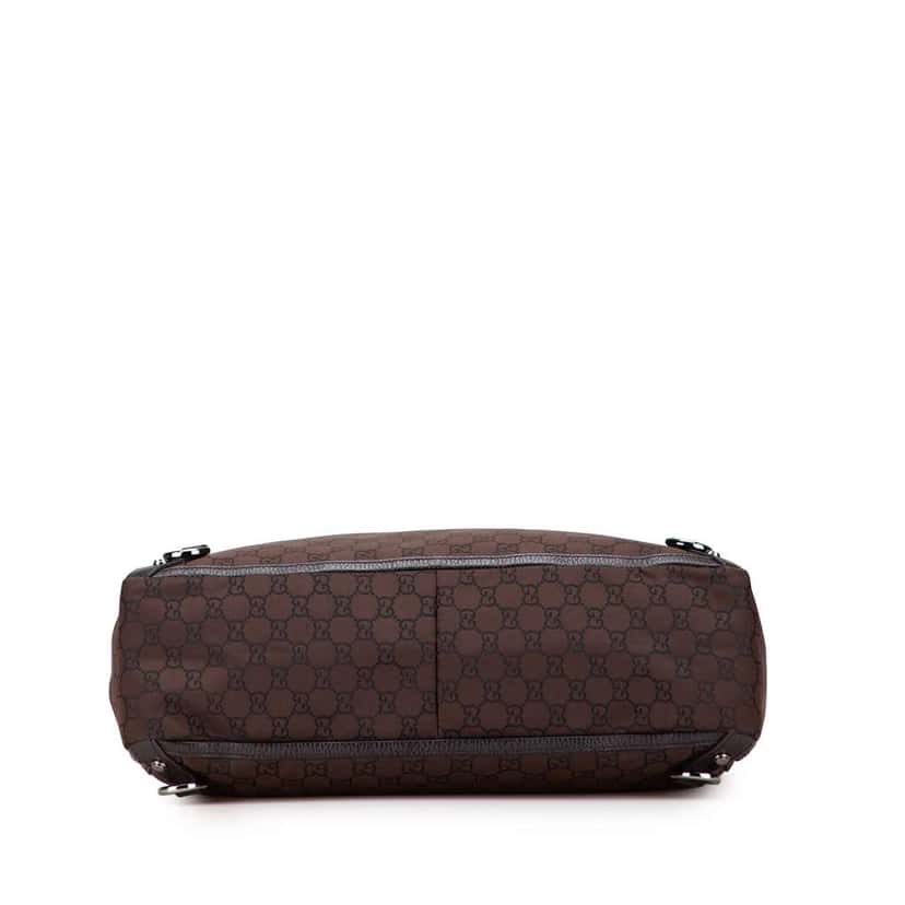 Gucci GG Nylon Abbey D Ring Tote Brown Good condition - Inside View