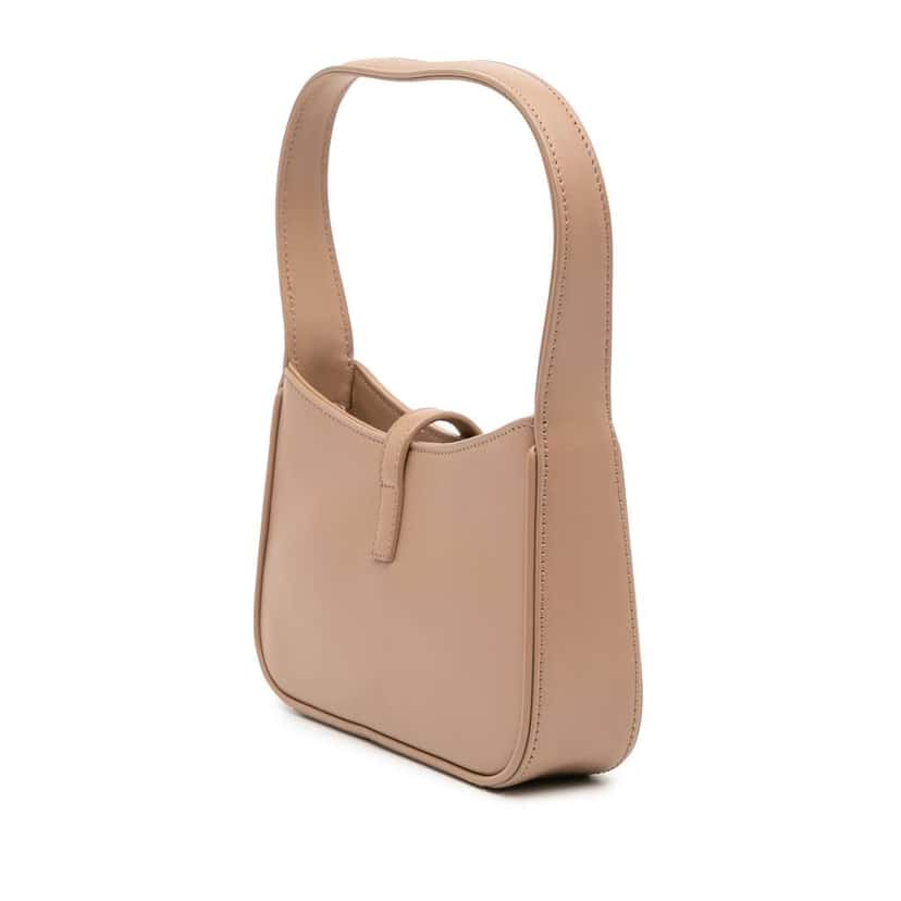 Saint Laurent Mini Calfskin Le 5 a 7 Shoulder Bag Brown Leather Good condition - Back View