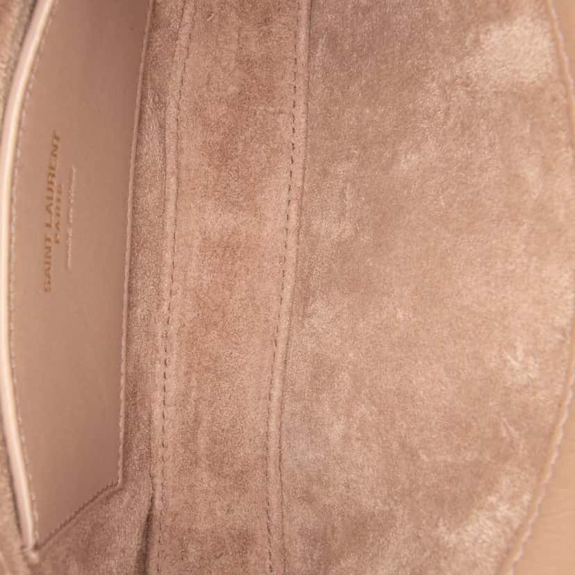 Saint Laurent Mini Calfskin Le 5 a 7 Shoulder Bag Brown Leather Good condition - Model View