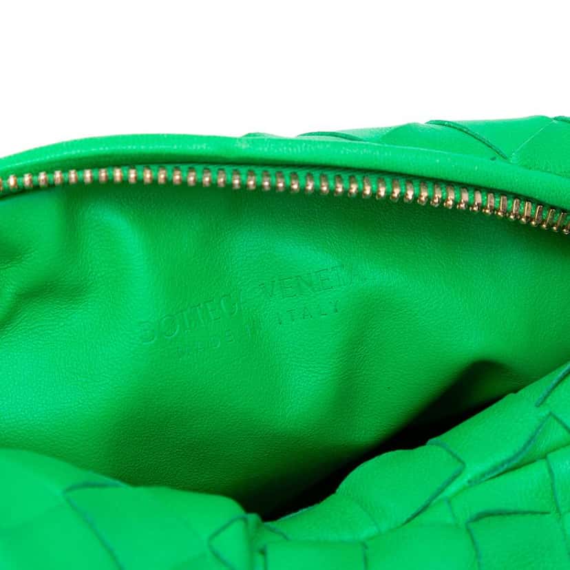 Bottega Veneta Mini Nappa Intrecciato Jodie Green Leather Good condition - Box View