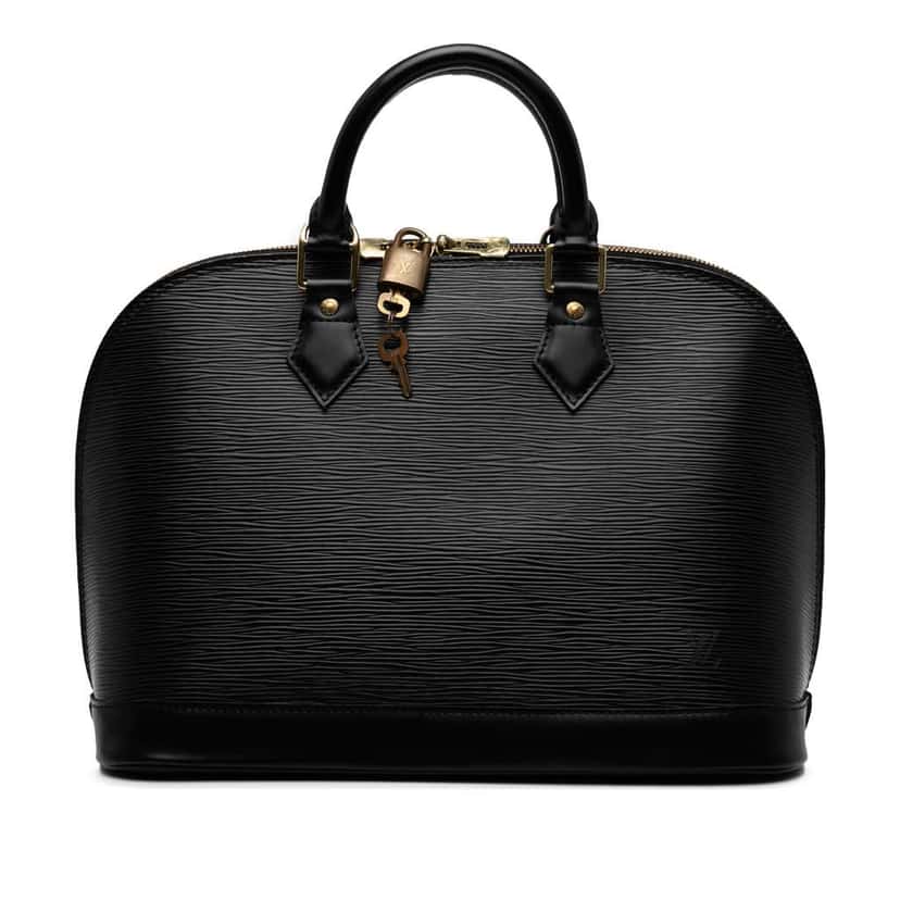 Louis Vuitton Epi Alma PM Black Leather Good condition - Front View