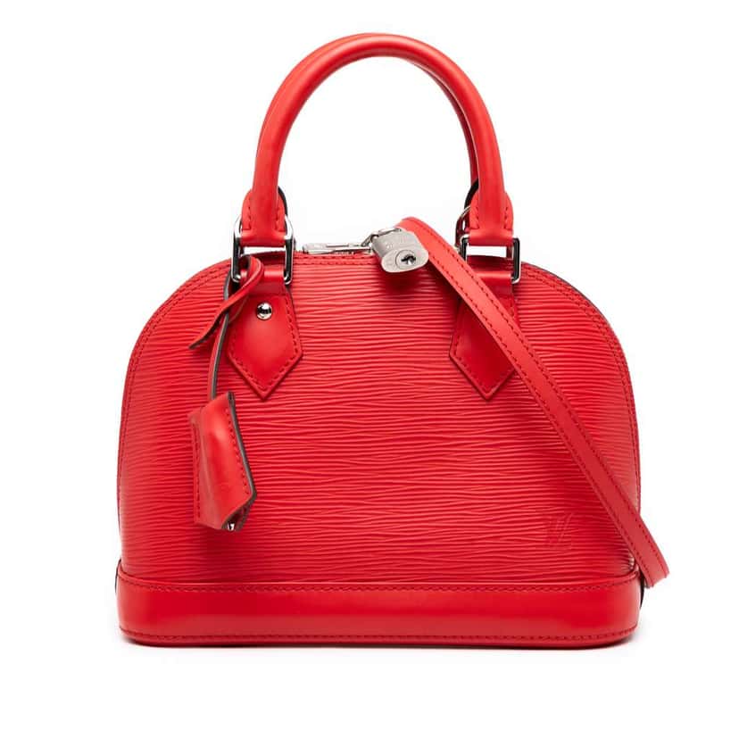 Louis Vuitton Epi Alma BB Red Leather Good condition - Front View