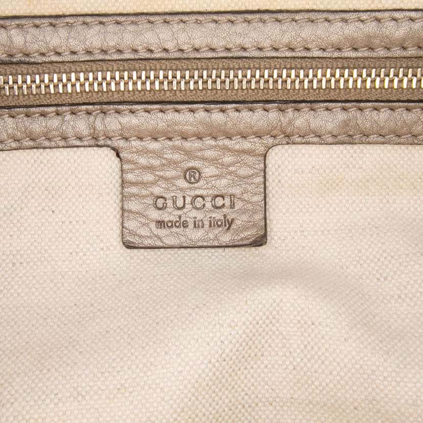 Gucci GG Canvas Bella Flap Satchel Brown Canvas Good condition - Box View