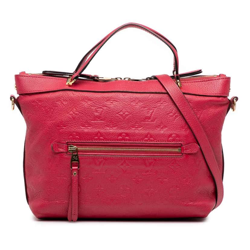 Louis Vuitton Monogram Empreinte Bastille PM Red Leather Very good condition - Front View