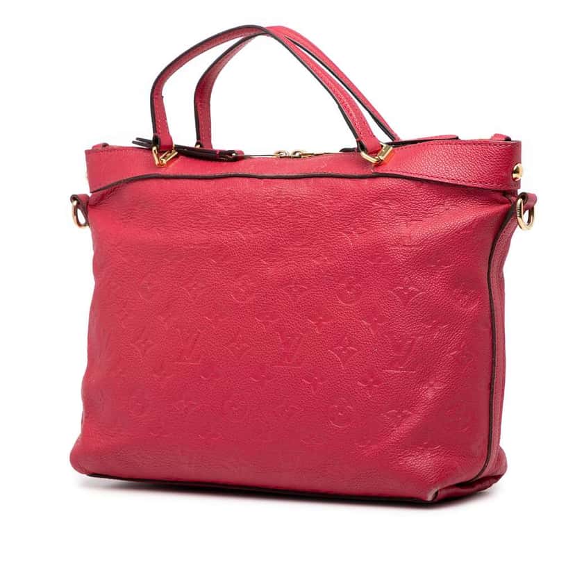Louis Vuitton Monogram Empreinte Bastille PM Red Leather Very good condition - Back View