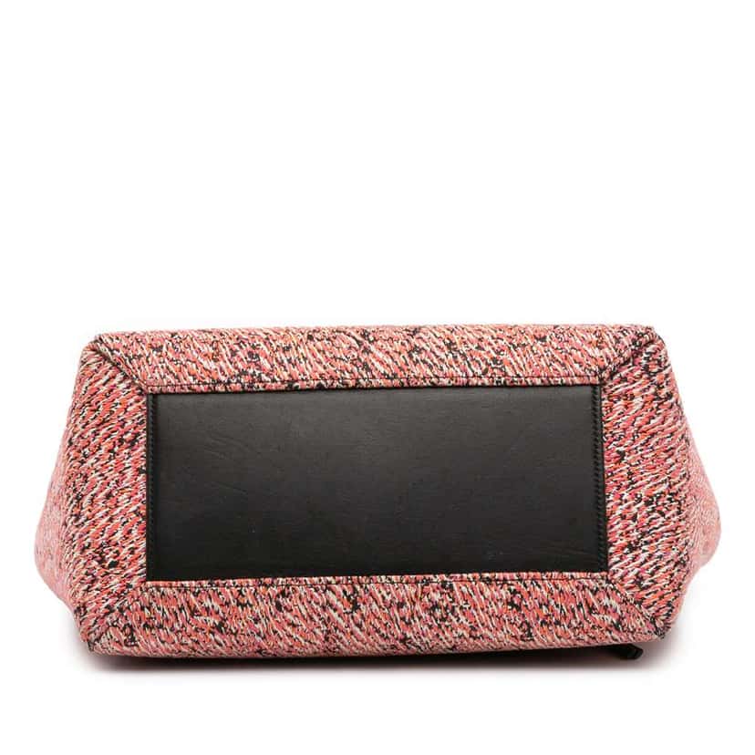 Celine Micro Tweed Belt Satchel Pink Tweed Very good condition - Inside View
