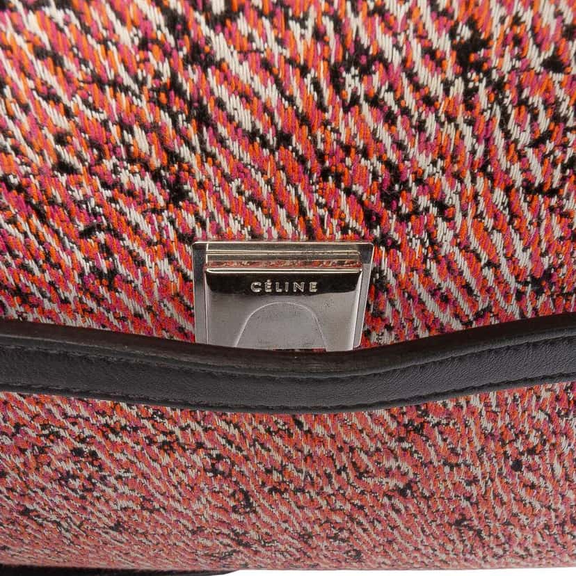Celine Micro Tweed Belt Satchel Pink Tweed Very good condition - Box View