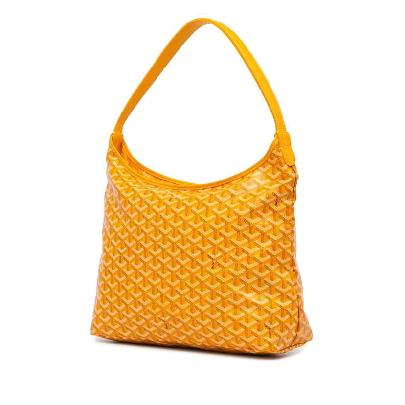 Goyard Goyardine Boheme Hobo Yellow Canvas Very good condition - Back View
