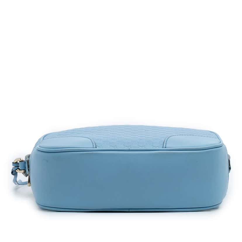 Gucci Mini Microguccissima Bree Crossbody Blue Leather Good condition - Inside View