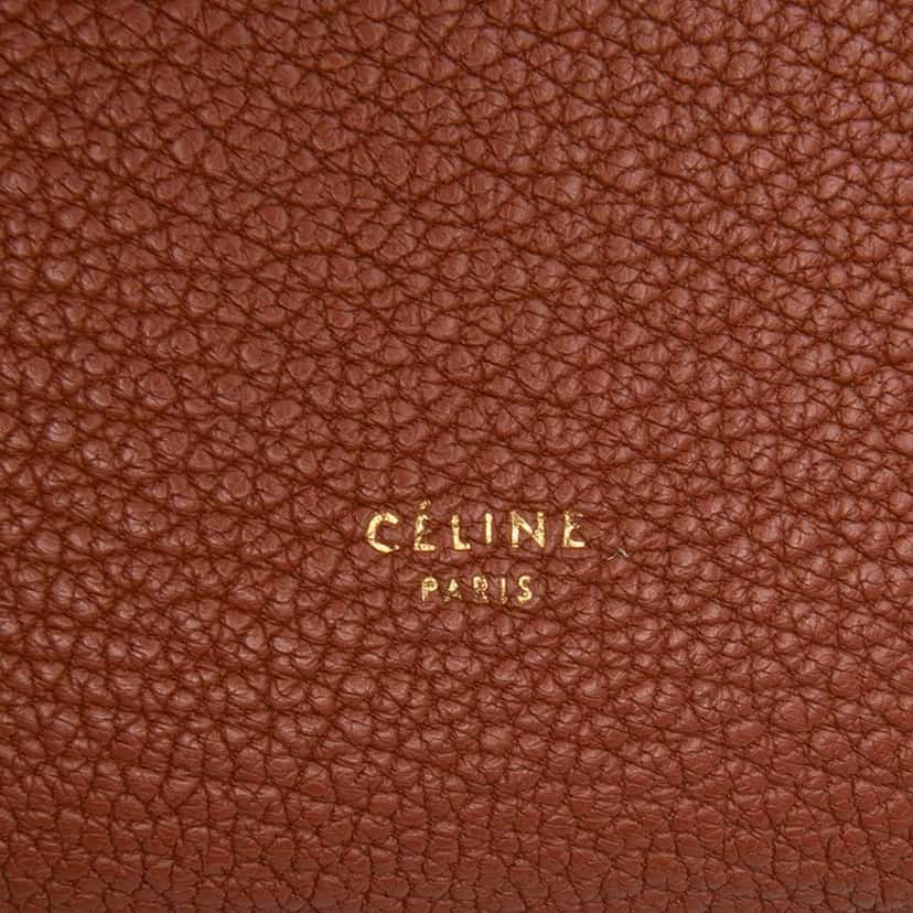 Celine Mini Goatskin Belt Bag Brown Leather Good condition - Box View
