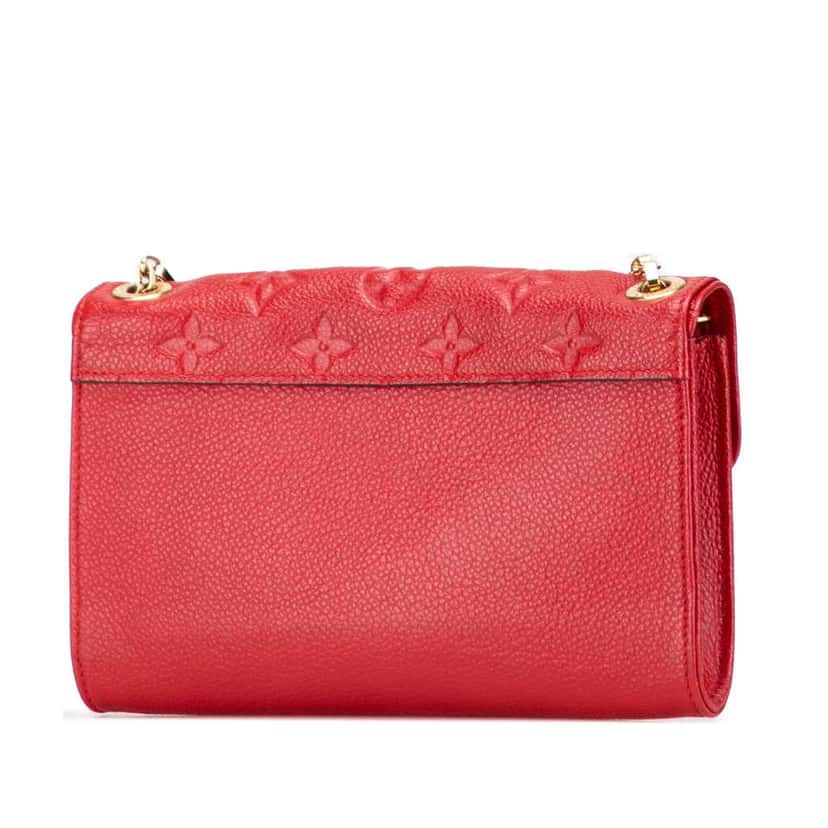 Louis Vuitton Monogram Empreinte Saint Germain Pochette Red Leather Very good condition - Back View