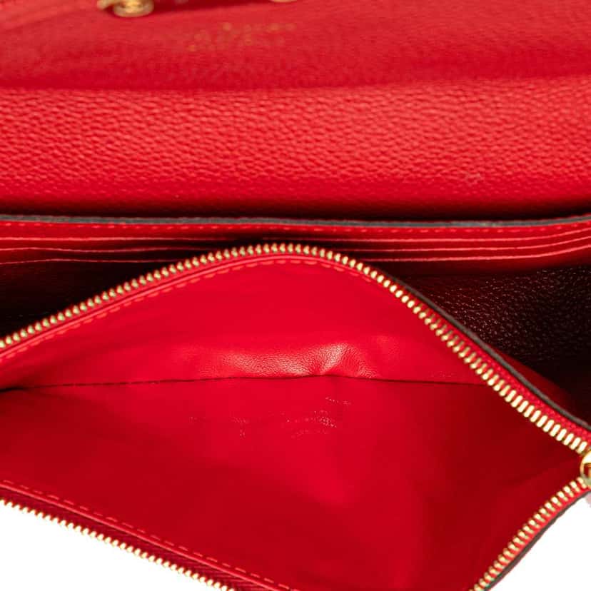 Louis Vuitton Monogram Empreinte Saint Germain Pochette Red Leather Very good condition - Model View