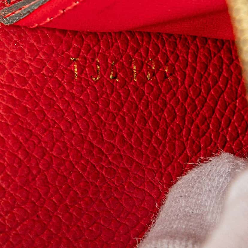 Louis Vuitton Monogram Empreinte Saint Germain Pochette Red Leather Very good condition - Box View
