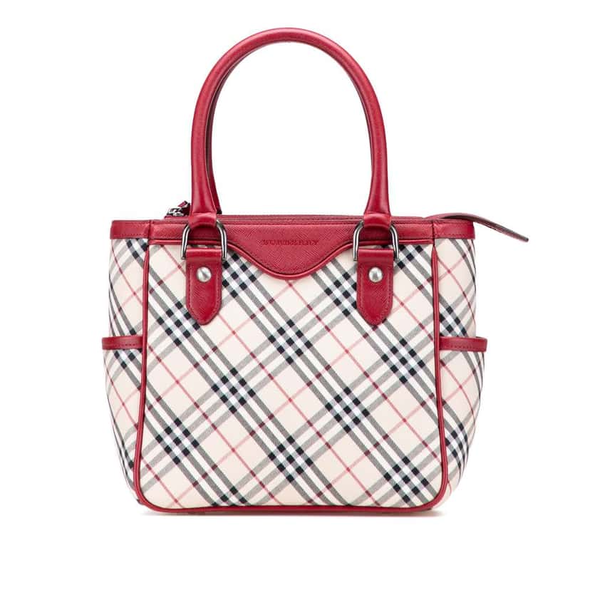 Burberry Nova Check Canvas Handbag Brown Canvas Good condition - Front View