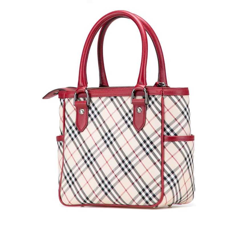 Burberry Nova Check Canvas Handbag Brown Canvas Good condition - Back View