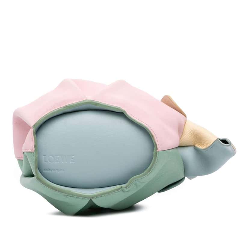Loewe Mini Multicolor Leather Elephant Crossbody Pink Leather Good condition - Inside View