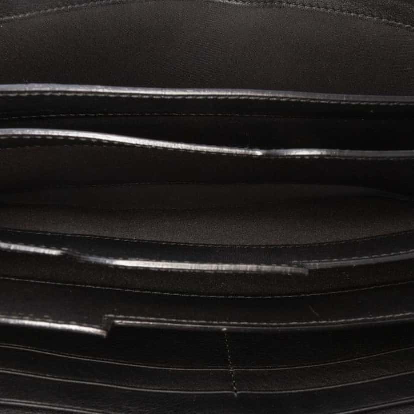 Gucci Guccissima Clutch Black Leather Good condition - Model View