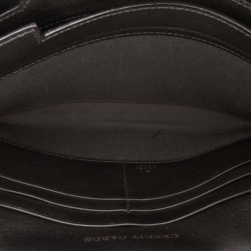 Gucci Guccissima Clutch Black Leather Good condition - Box View
