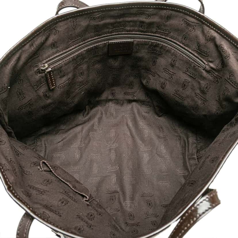 Gucci GG Canvas Web Jolie Tote Brown Canvas Good condition - Model View