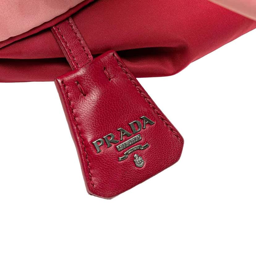 Prada Tessuto Reversible Satchel Pink Good condition - Box View