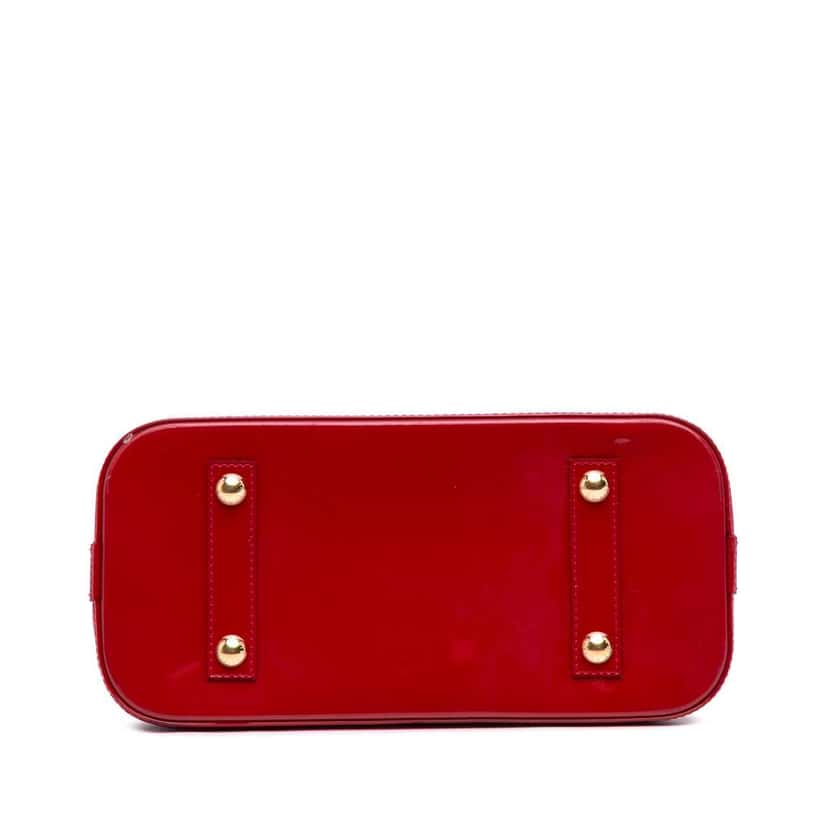 Louis Vuitton Monogram Vernis Alma PM Red Leather Good condition - Inside View