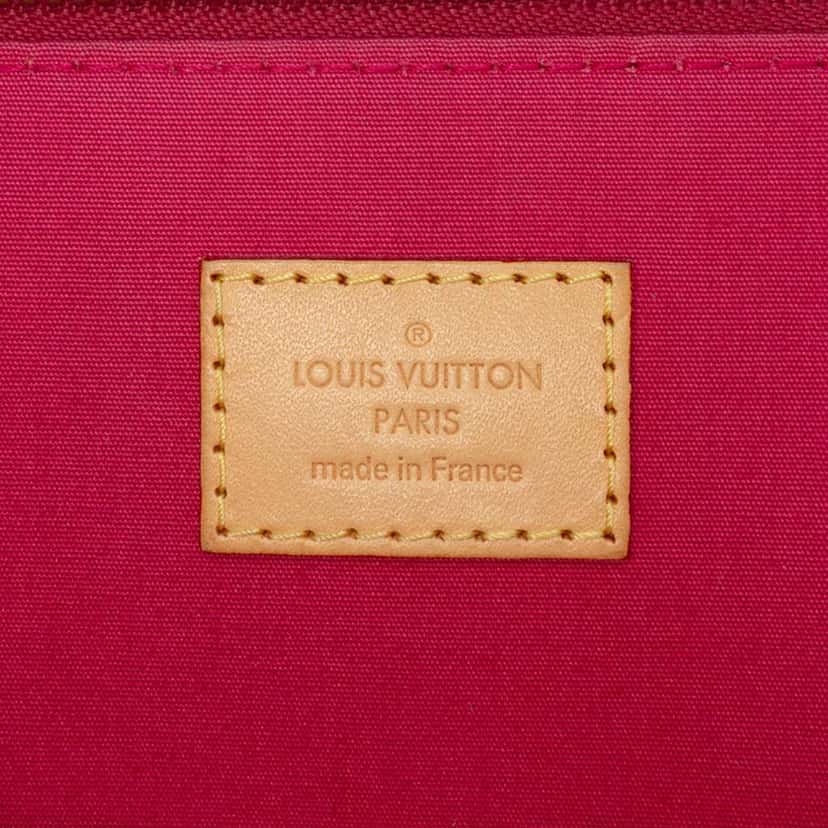 Louis Vuitton Monogram Vernis Alma PM Red Leather Good condition - Box View
