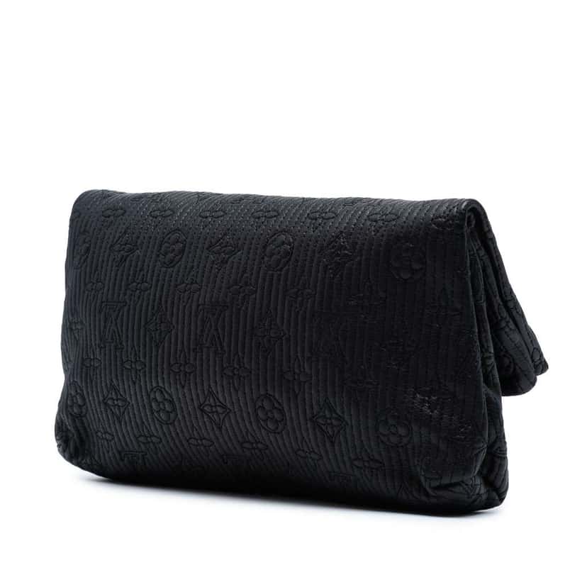 Louis Vuitton Monogram Pochette Altair Black Leather Good condition - Back View