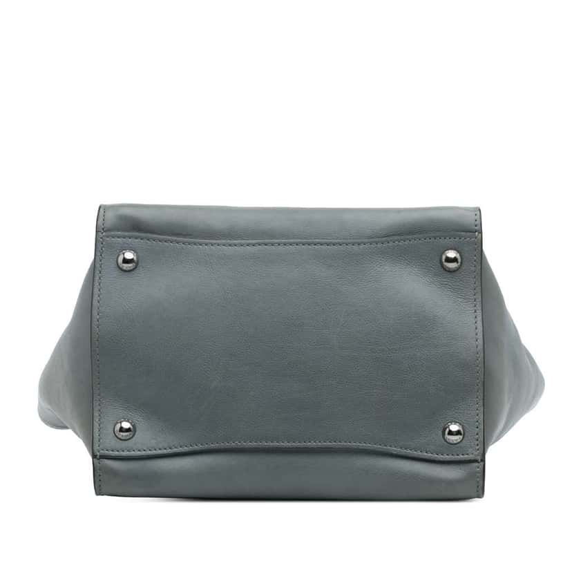 Prada Glace Calf Twin Pocket Satchel Grey Leather Good condition - Inside View