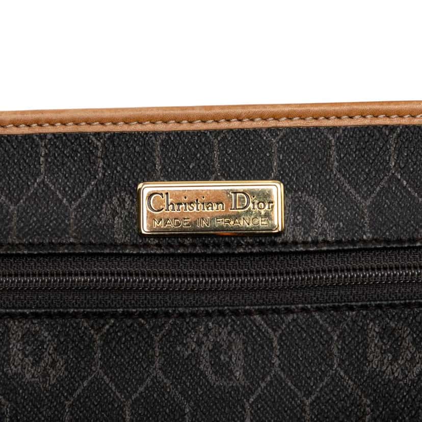 Dior Honeycomb Coated Canvas Crossbody Black Canvas Good condition - Box View