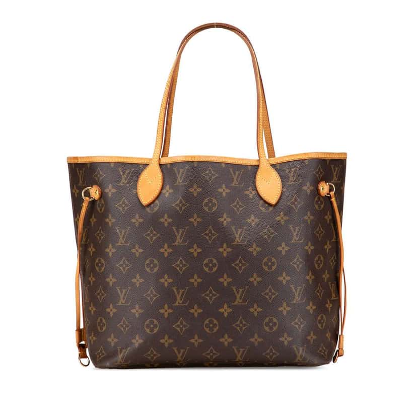 Louis Vuitton Monogram Neverfull MM Brown Canvas Good condition - Front View
