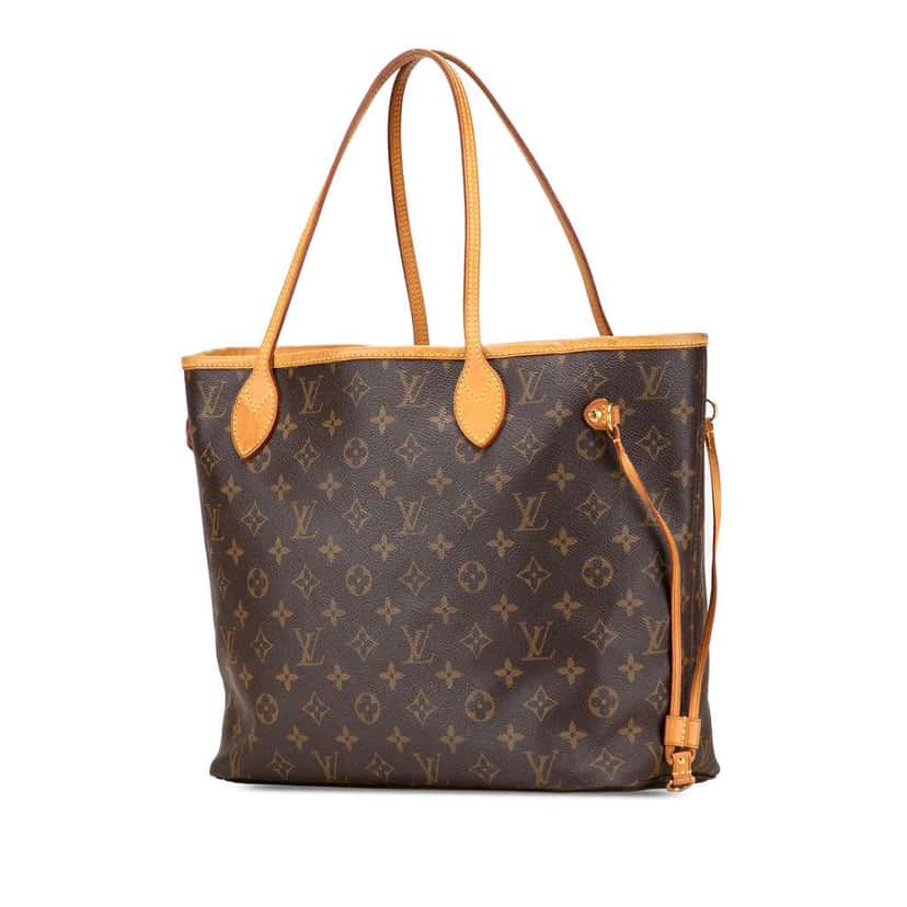 Louis Vuitton Monogram Neverfull MM Brown Canvas Good condition - Back View