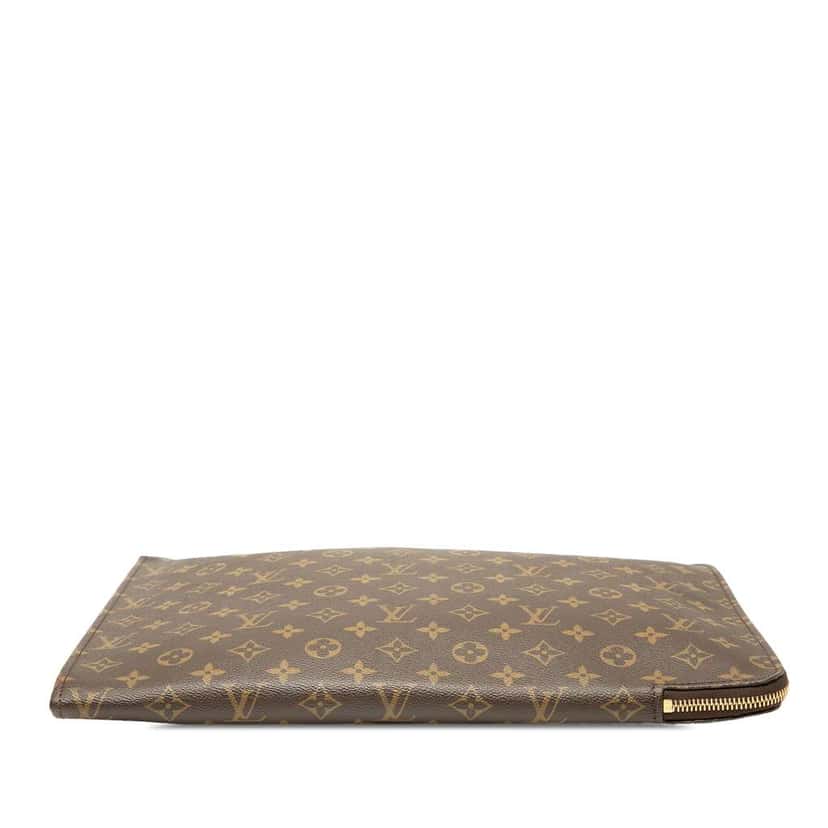 Louis Vuitton Monogram Poche Documents Portfolio Brown Fair condition - Inside View