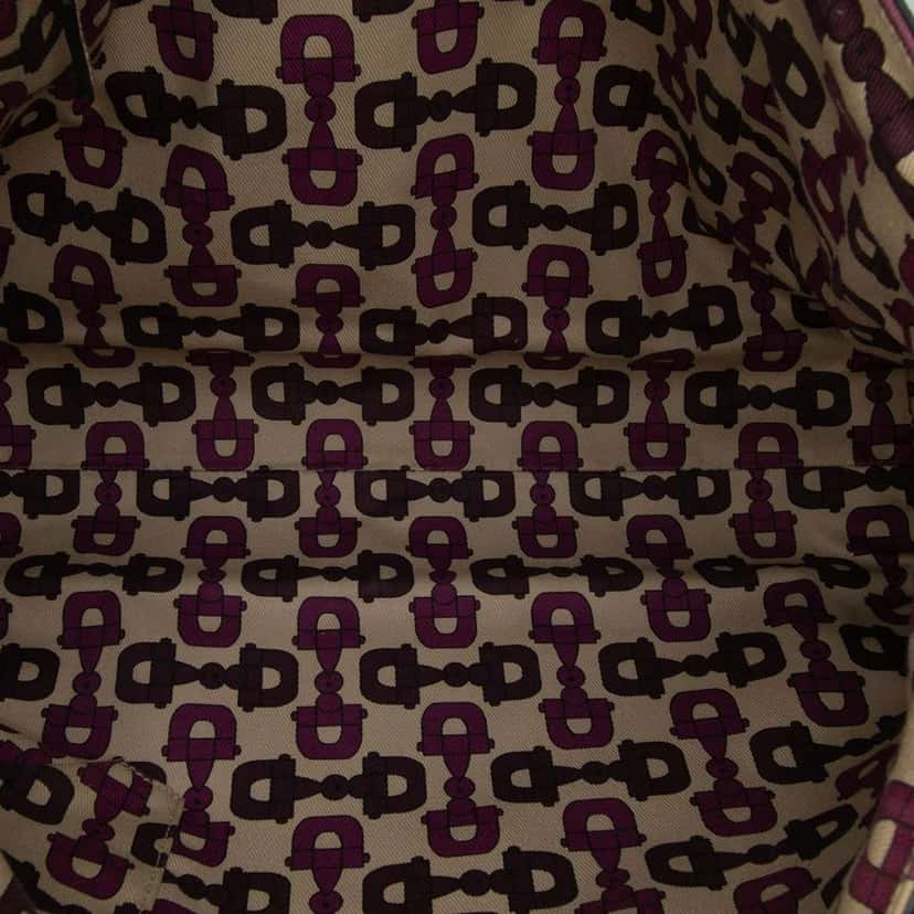 Gucci Guccissima Abbey D Ring Tote Purple Leather Good condition - Model View
