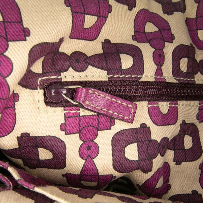 Gucci Guccissima Abbey D Ring Tote Purple Leather Good condition - Box View