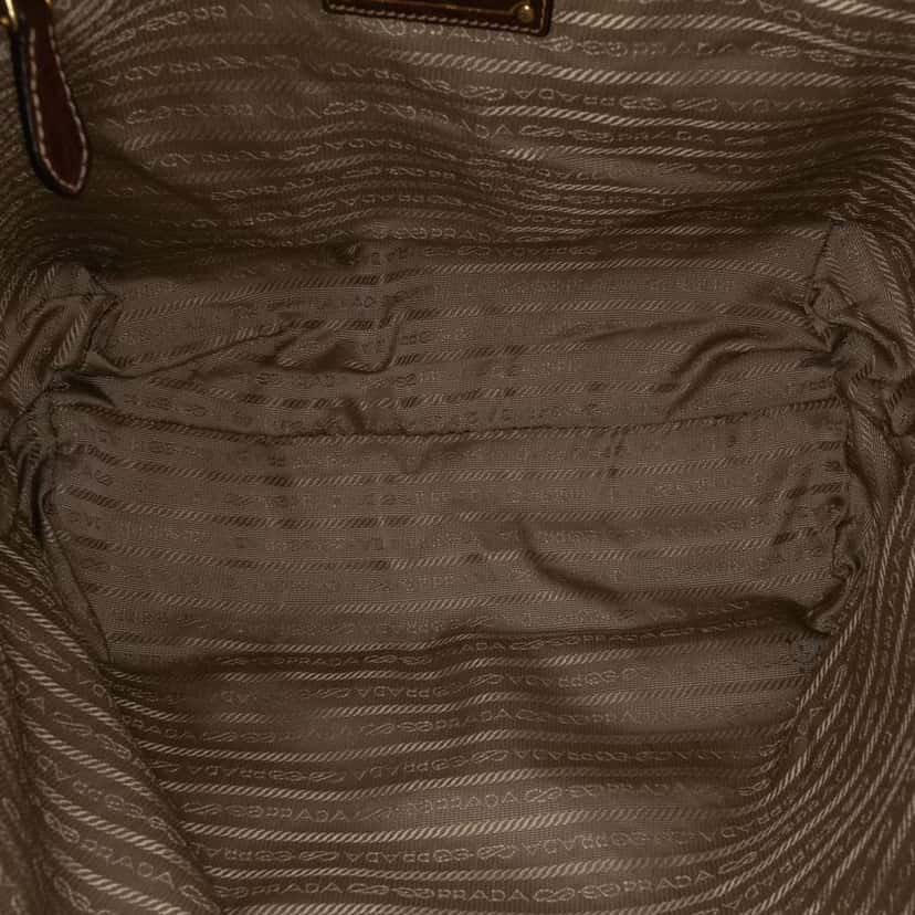 Prada Canvas Canapa Logo Tote Brown Canvas Good condition - Model View