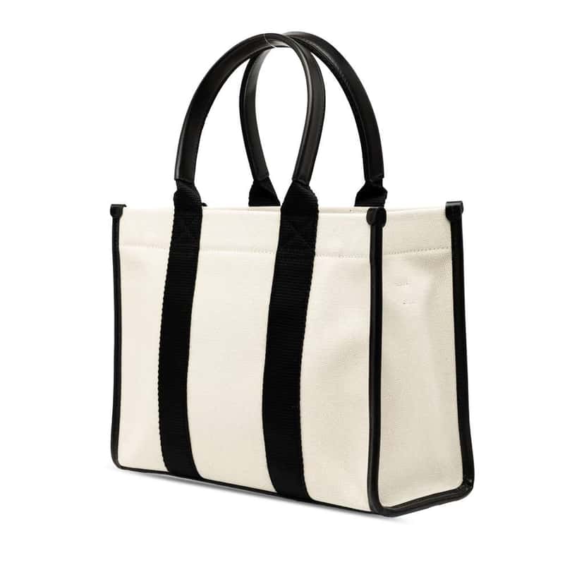 Balenciaga Small Canvas Hardware Tote White Canvas Good condition - Back View