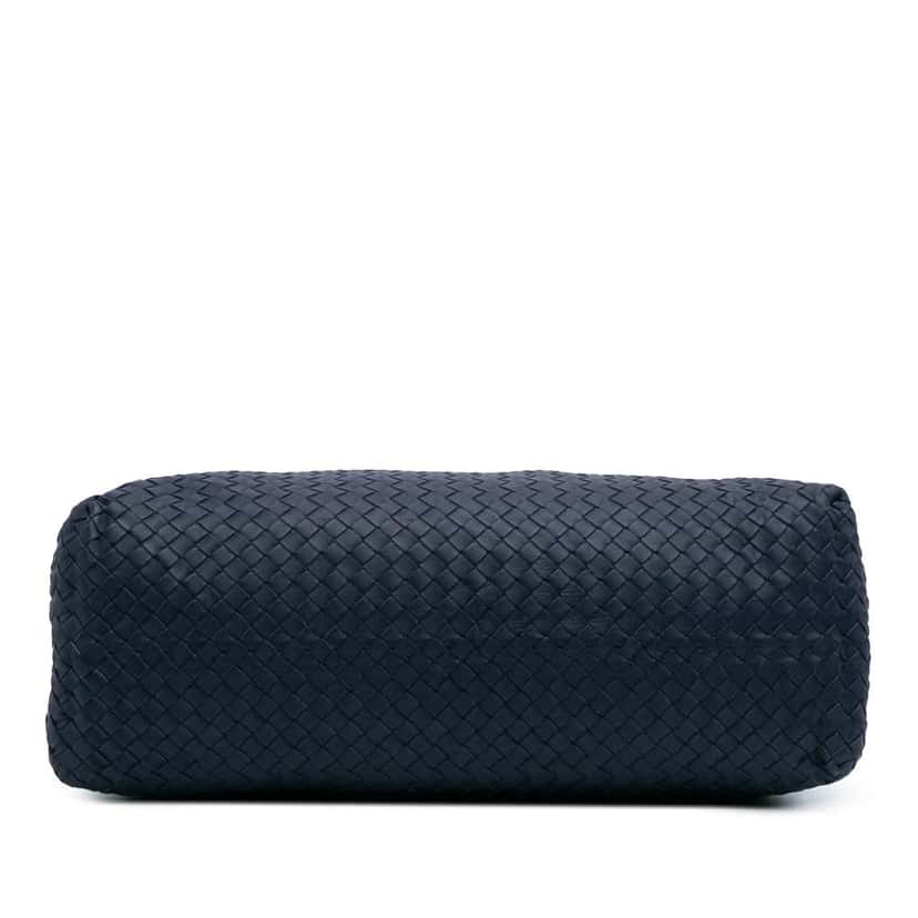 Bottega Veneta Large Nappa Intrecciato Classic Chain Strap Tote Blue Leather Good condition - Inside View
