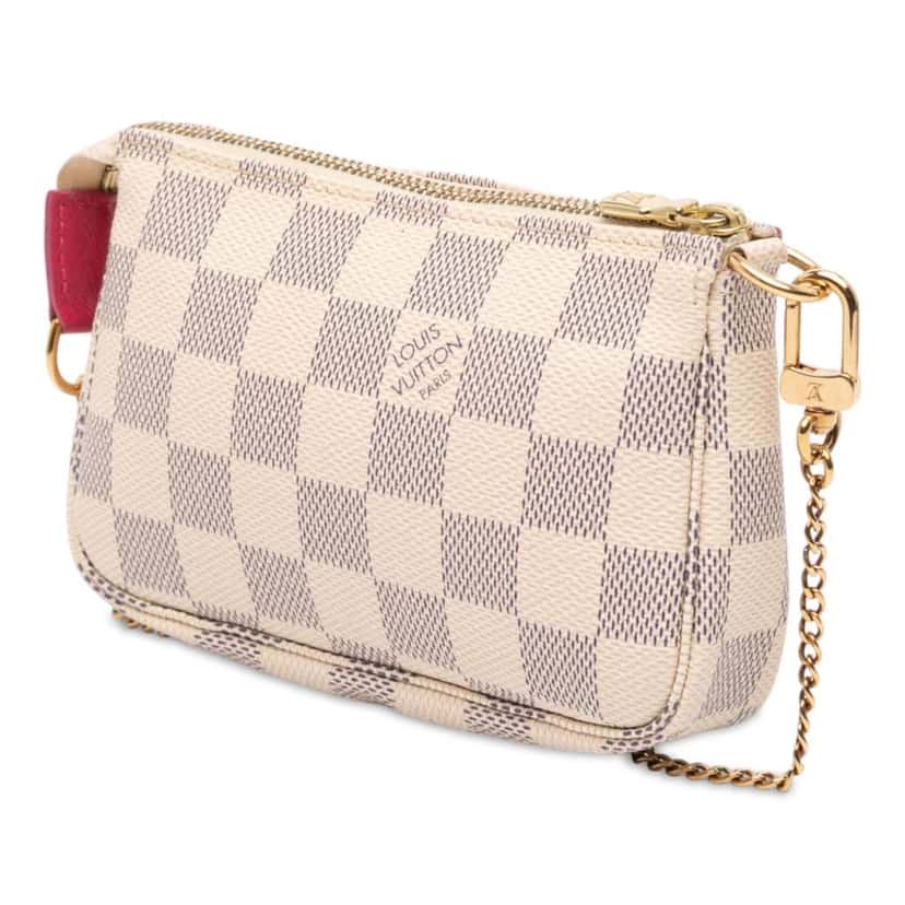 Louis Vuitton Damier Azur Animation Hollywood Mini Pochette Accessoires White Good condition - Back View