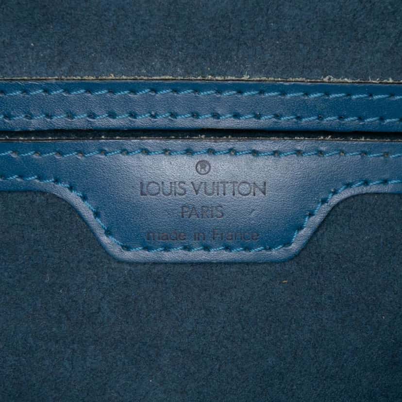 Louis Vuitton Epi Soufflot Blue Leather Good condition - Box View