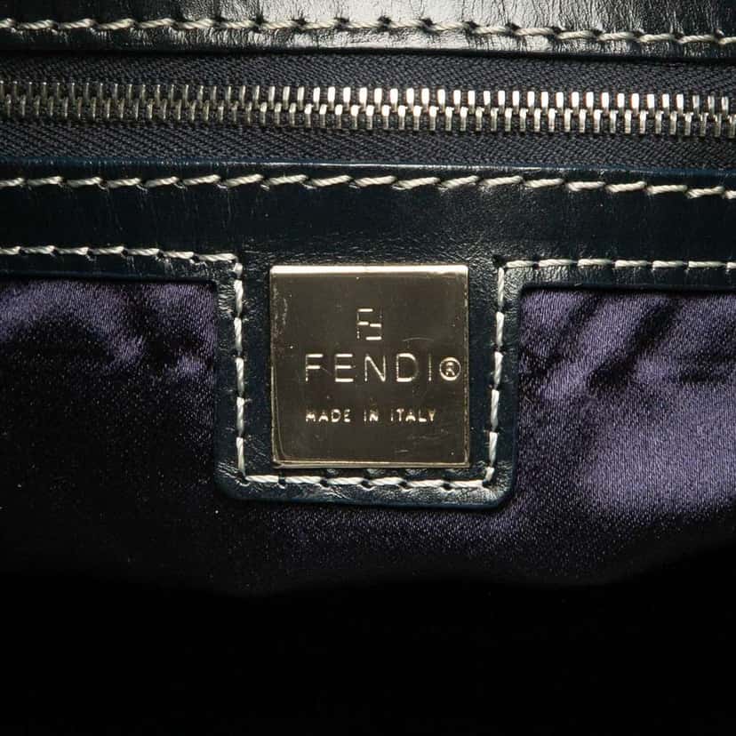 Fendi Zucchino Canvas Bucket Bag Grey Canvas Good condition - Box View