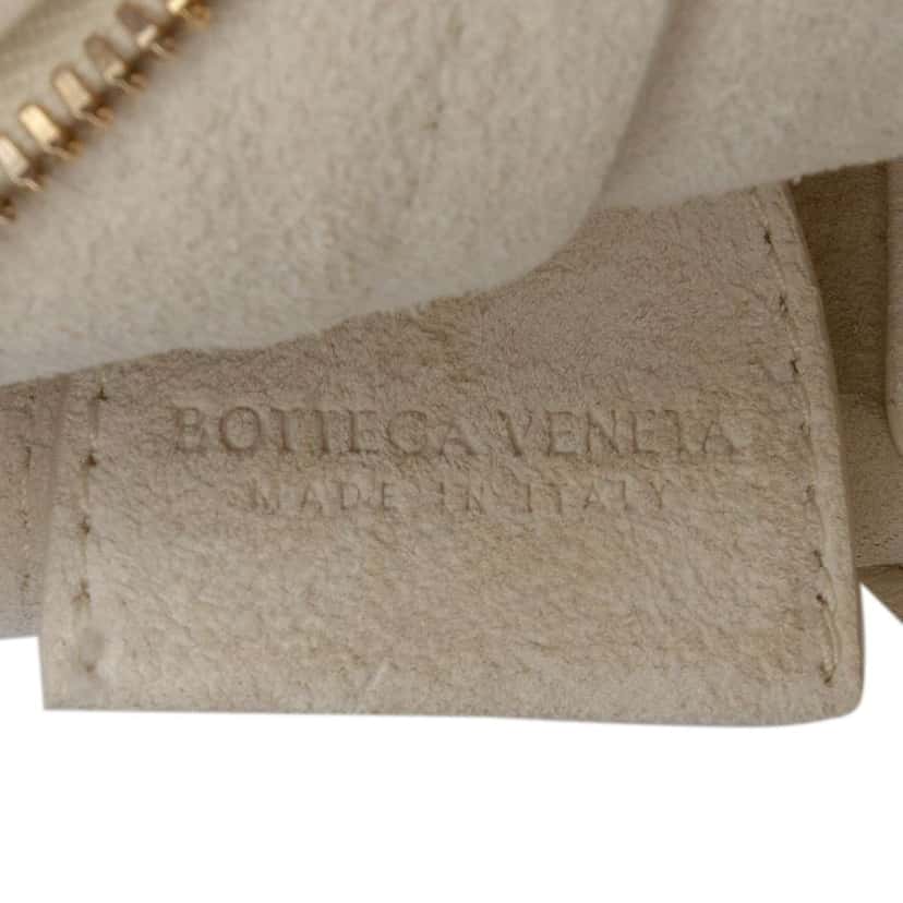 Bottega Veneta Baby Lambskin Intrecciato Solstice Shoulder Bag White Leather Good condition - Box View