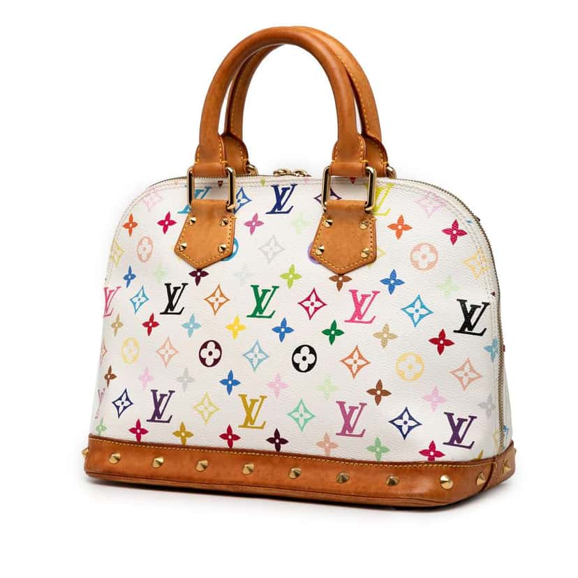 Louis Vuitton Monogram Multicolore Alma PM White Good condition - Back View